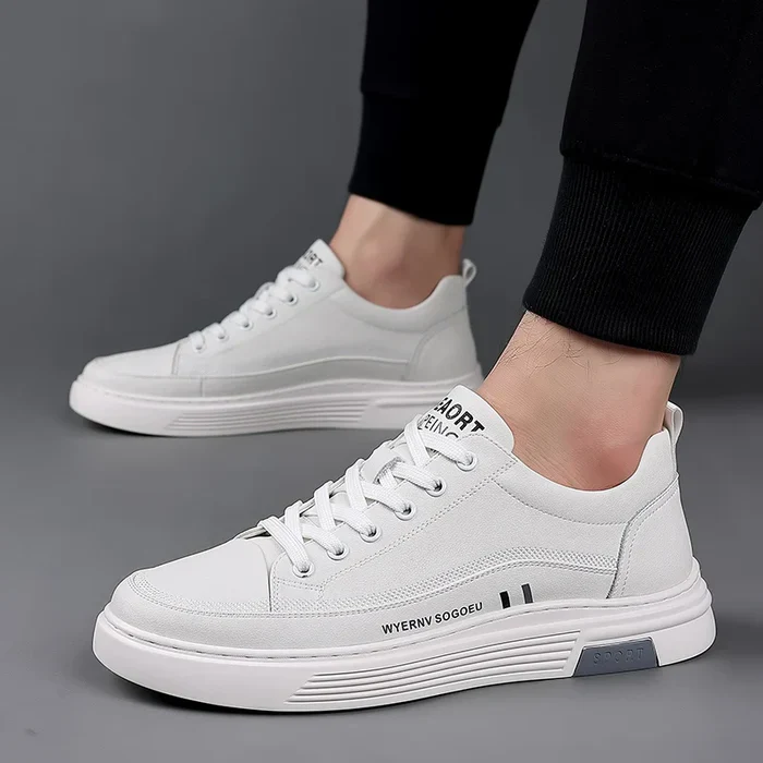 Baskets décontractées en cuir véritable - Sport plat - [BLACK FRIDAY] - [ACHETÉZ 1, RECEVÉZ 2] - Image 14