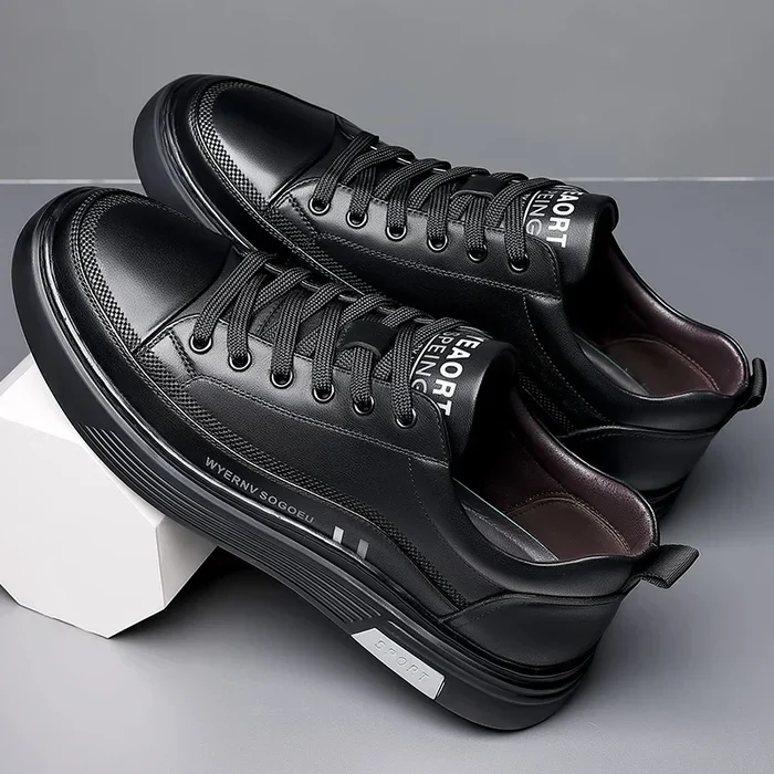 Baskets décontractées en cuir véritable - Sport plat - [BLACK FRIDAY] - [ACHETÉZ 1, RECEVÉZ 2] - Image 22