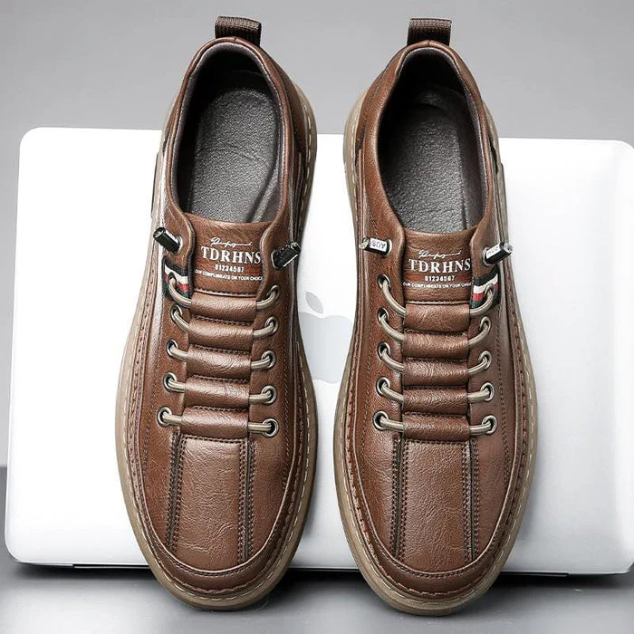 Baskets décontractées en cuir véritable Vinny - Image 10