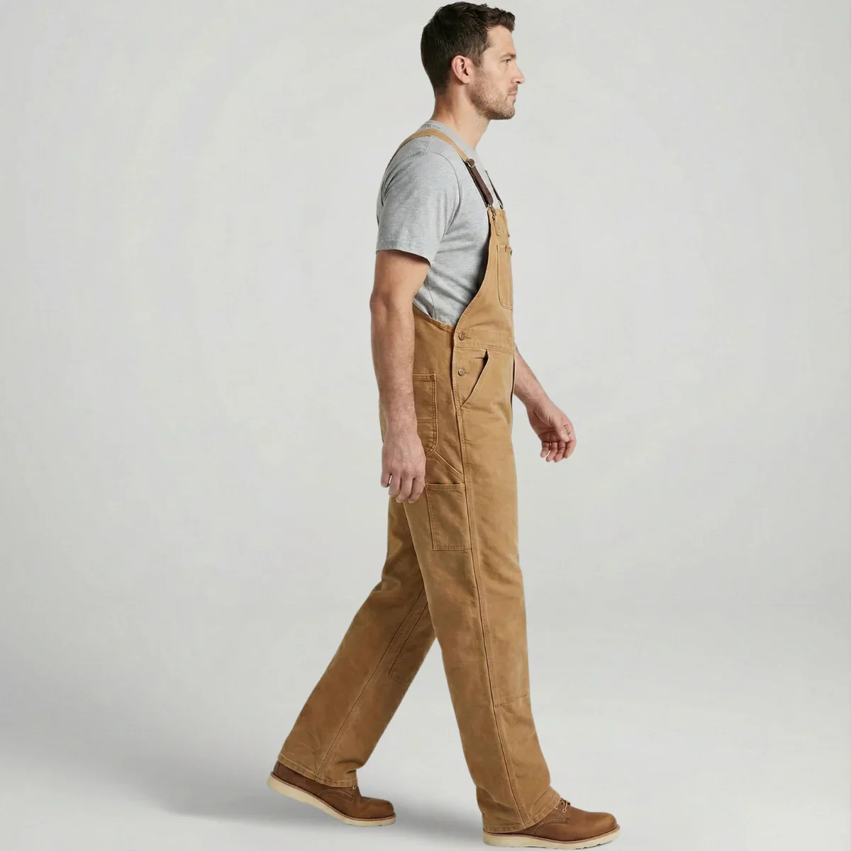 Jetta Moorland Duck Canvas Bib Dungarees - Image 3