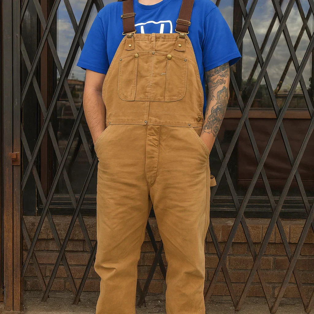 Jetta Moorland Duck Canvas Bib Dungarees - Image 9