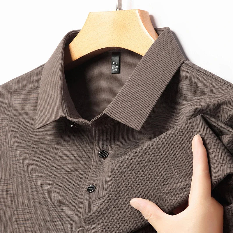 Jetta – Chemise Homme à Imprimé Géométrique en Tissu Texturé - Image 7