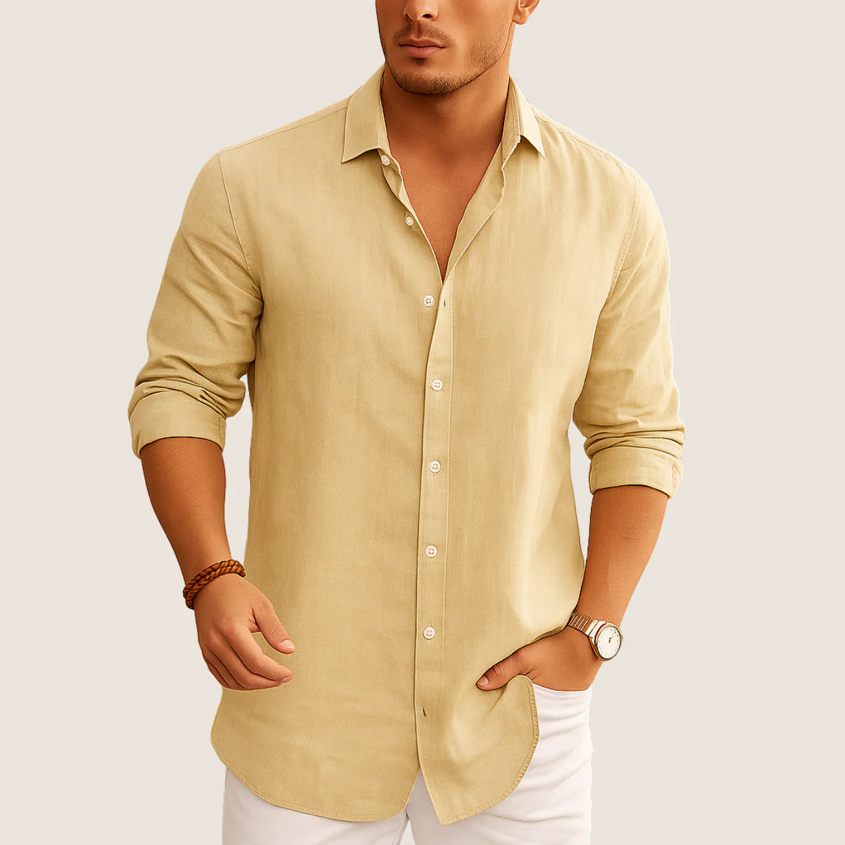 Jetta Chemise Lin & Coton – Élégance Décontractée Automne - Image 5