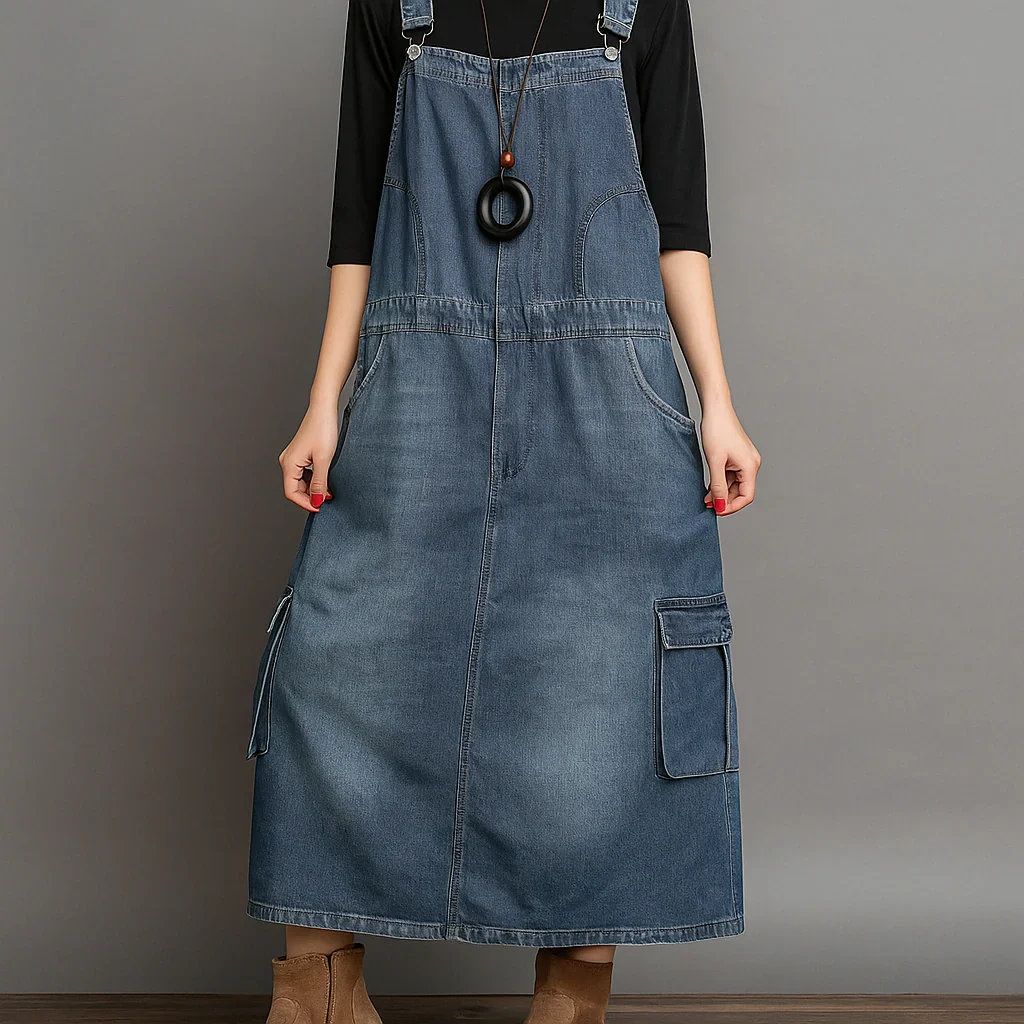 Jetta Robe chasuble en denim ample - Image 11