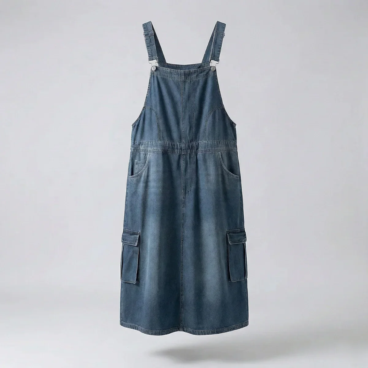 Jetta Robe chasuble en denim ample - Image 9