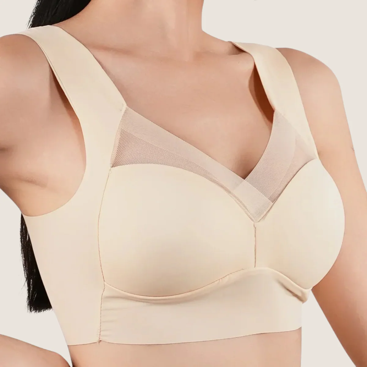 Soutien-gorge Anatomique Femme Ice Comfort – Sans Armature, Bretelles Larges et Maille Respirante - Image 2
